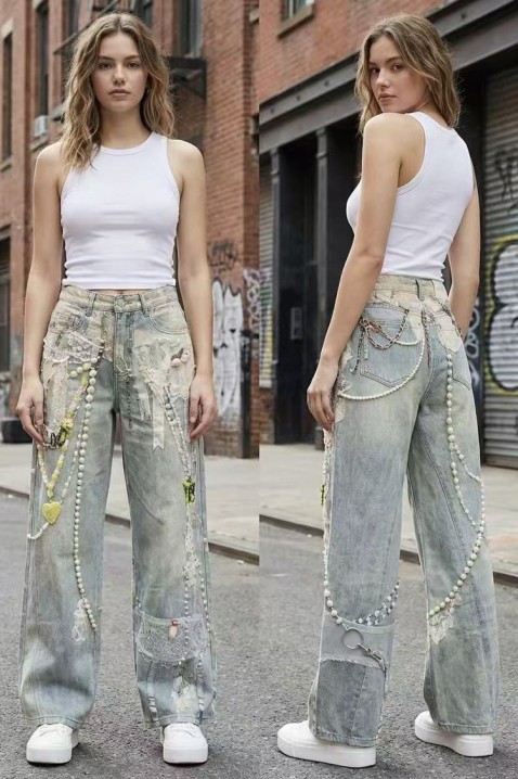 Traperice PRESLOVELA, Boja: svjetlosiva, IVET.HR - MODERNA ODJEĆA