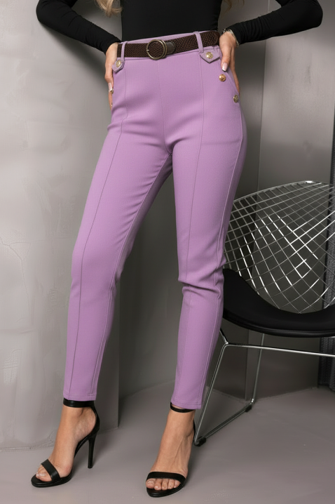 Hlače ZIRVELLA LILA, Boja: ljubičasta, IVET.HR - MODERNA ODJEĆA