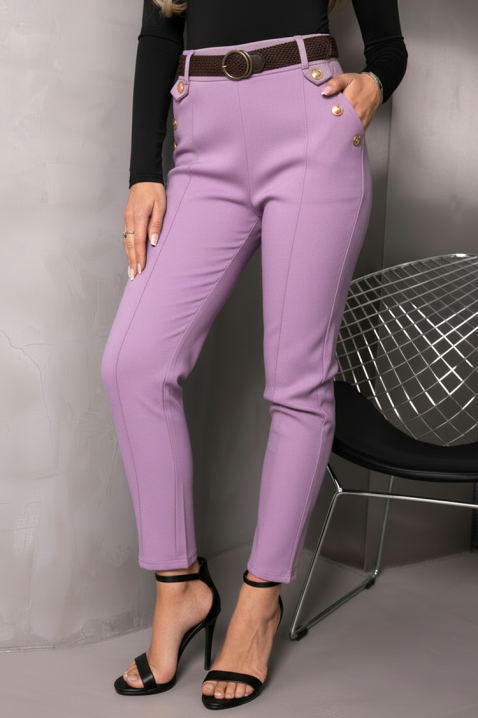 Hlače ZIRVELLA LILA, Boja: ljubičasta, IVET.HR - MODERNA ODJEĆA