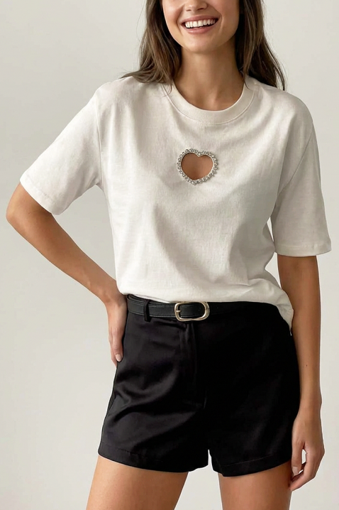 Majica ZOLVINA WHITE, Boja: bijela, IVET.HR - MODERNA ODJEĆA