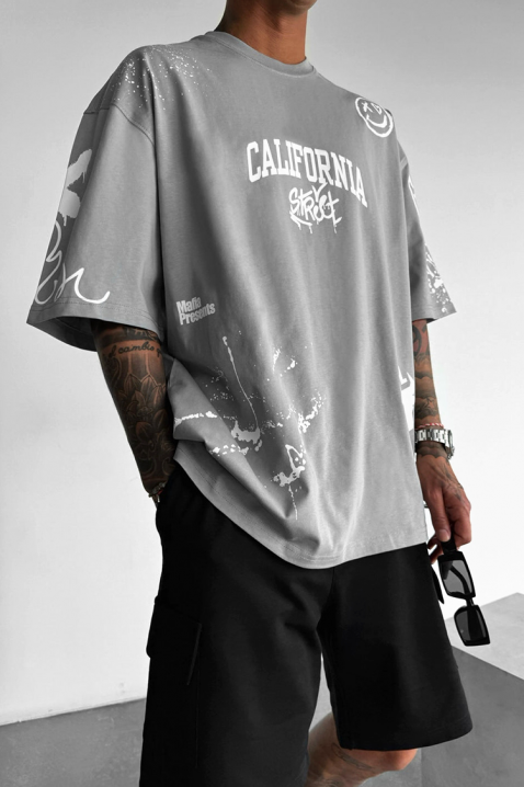 Muška majica LARGONZO GREY, Boja: siva, IVET.HR - MODERNA ODJEĆA