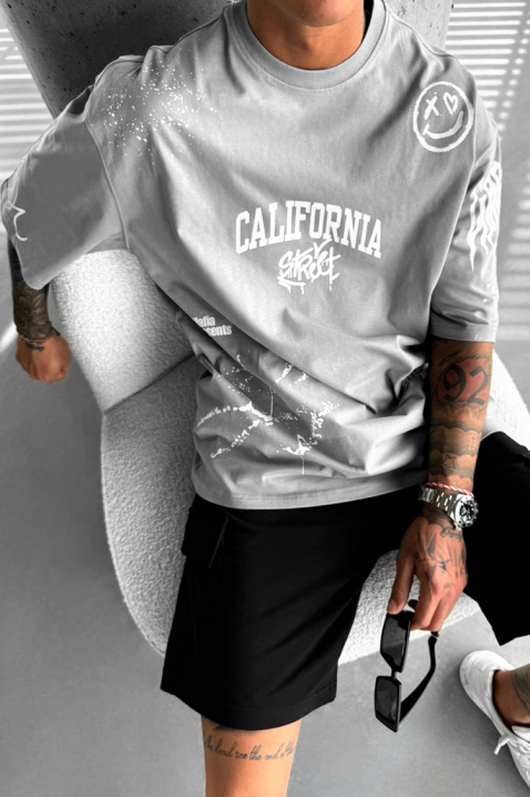 Muška majica LARGONZO GREY, Boja: siva, IVET.HR - MODERNA ODJEĆA