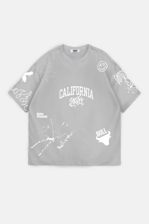 Muška majica LARGONZO GREY, Boja: siva, IVET.HR - MODERNA ODJEĆA