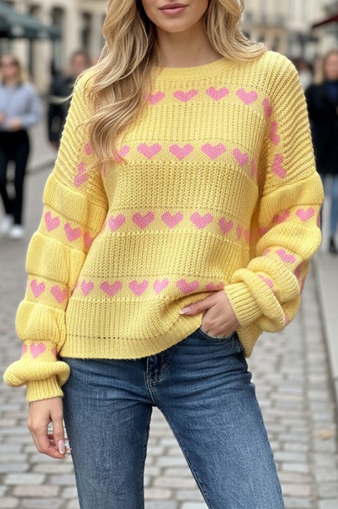 Džemper ANDGELZA YELLOW, Boja: žuta, IVET.HR - MODERNA ODJEĆA