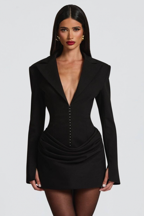 Haljina - sako REZOLVENDA BLACK, Boja: crna, IVET.HR - MODERNA ODJEĆA