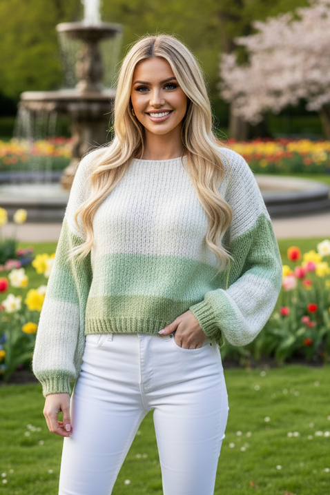 Džemper OLIVELZA GREEN, Boja: zelena, IVET.HR - MODERNA ODJEĆA