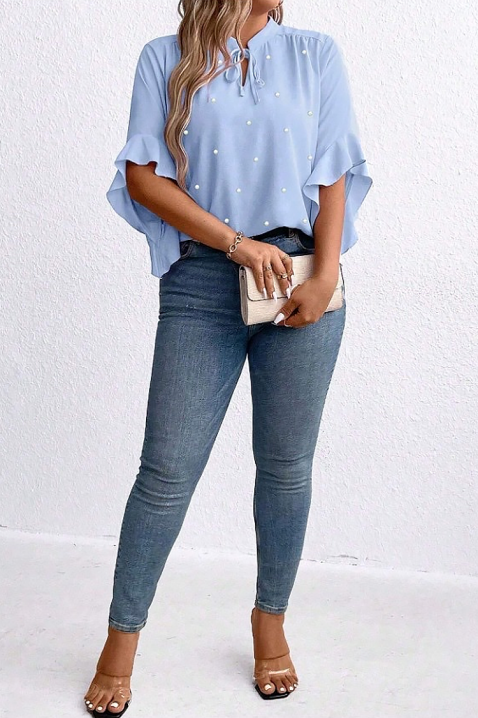 Ženska bluza ELISANDRINA SKY, Boja: svijetlo plava, IVET.HR - MODERNA ODJEĆA