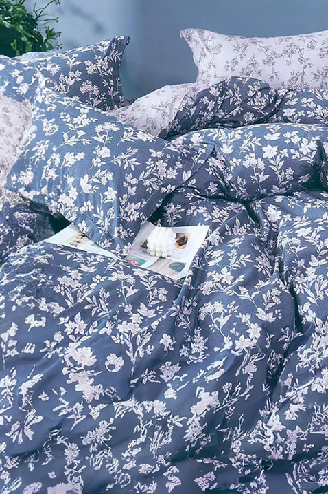 Komplet posteljina ZERDOLFA 160x200 cm pamuk - 4 dijela, Boja: plava, IVET.HR - MODERNA ODJEĆA