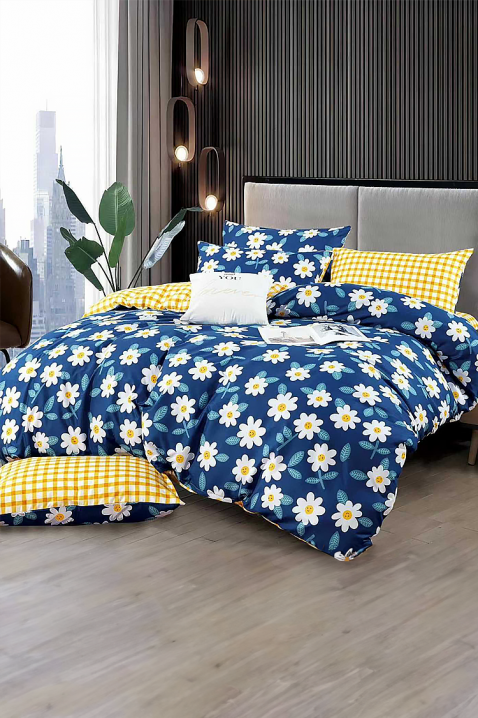 Komplet posteljina KROVEFA 160x200 cm pamuk - 4 dijela, Boja: plava, IVET.HR - MODERNA ODJEĆA