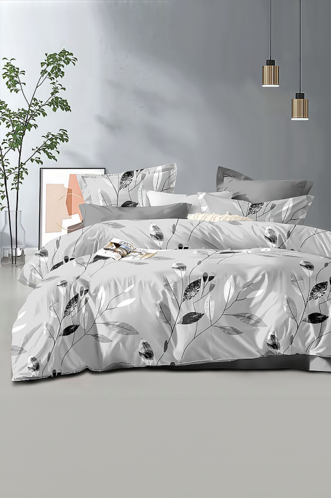 Komplet posteljina JELMODA 200x220 cm pamuk - 4 dijela, Boja: siva, IVET.HR - MODERNA ODJEĆA