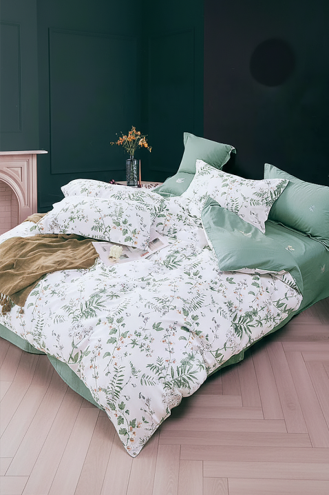 Komplet posteljina EGOLERDA 200x220 cm pamuk - 4 dijela, Boja: bijela, IVET.HR - MODERNA ODJEĆA