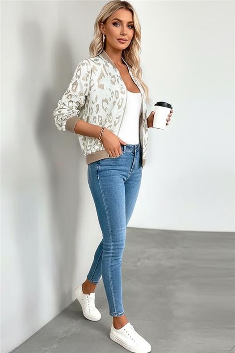 Jakna LEPRONZA ECRU, Boja: drap, IVET.HR - MODERNA ODJEĆA