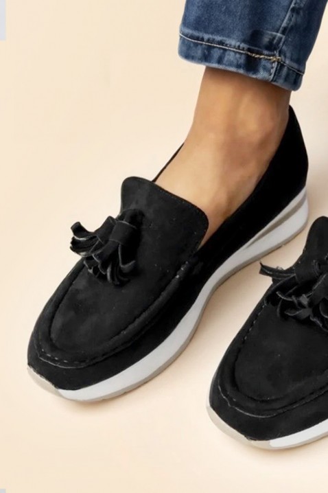 Ženske mokasine MIOGELMA BLACK, Boja: crna, IVET.HR - MODERNA ODJEĆA