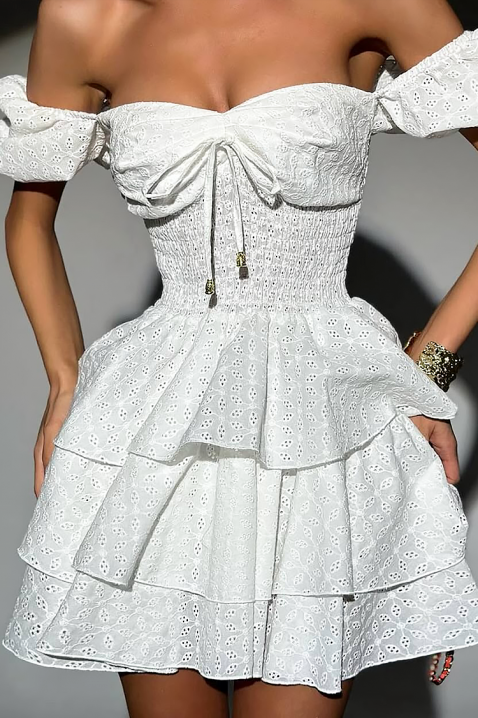 Haljina ALEKSINA WHITE, Boja: bijela, IVET.HR - MODERNA ODJEĆA