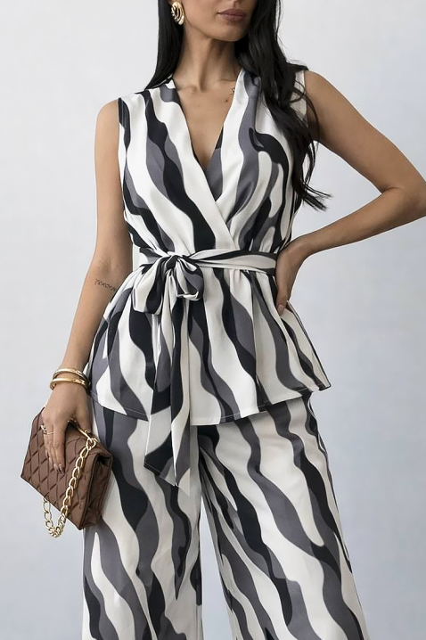 Komplet NAVIELA BLACK, Boja: crna i bijela, IVET.HR - MODERNA ODJEĆA