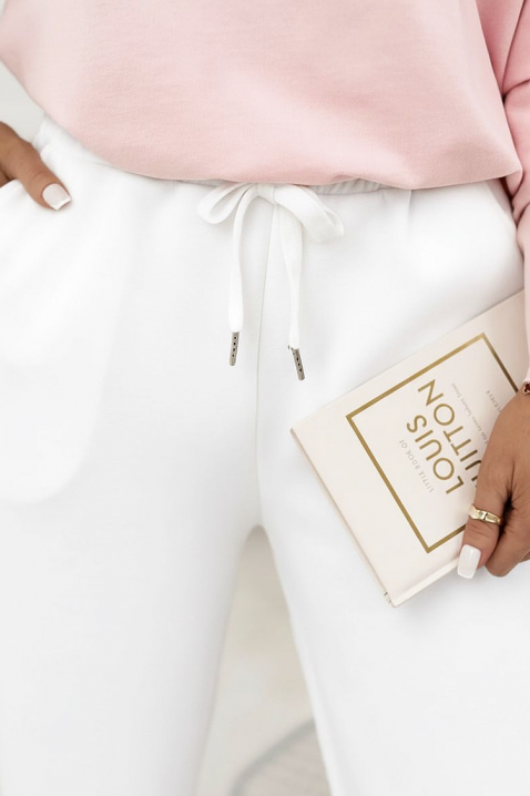 Hlače MALENIA WHITE, Boja: bijela, IVET.HR - MODERNA ODJEĆA