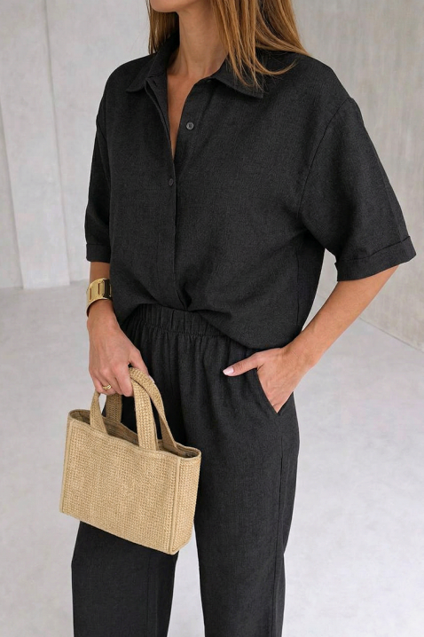 Komplet NATEVINA BLACK, Boja: crna, IVET.HR - MODERNA ODJEĆA