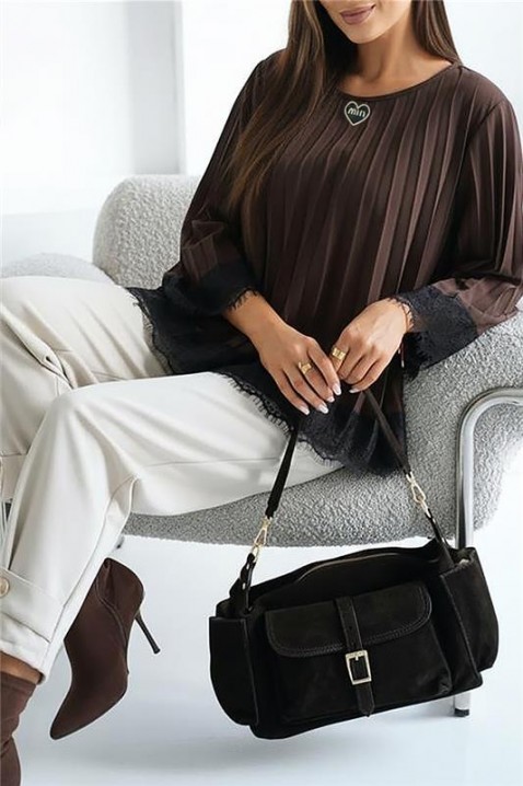 Ženska bluza VLANDENA BROWN, Boja: smeđa, IVET.HR - MODERNA ODJEĆA