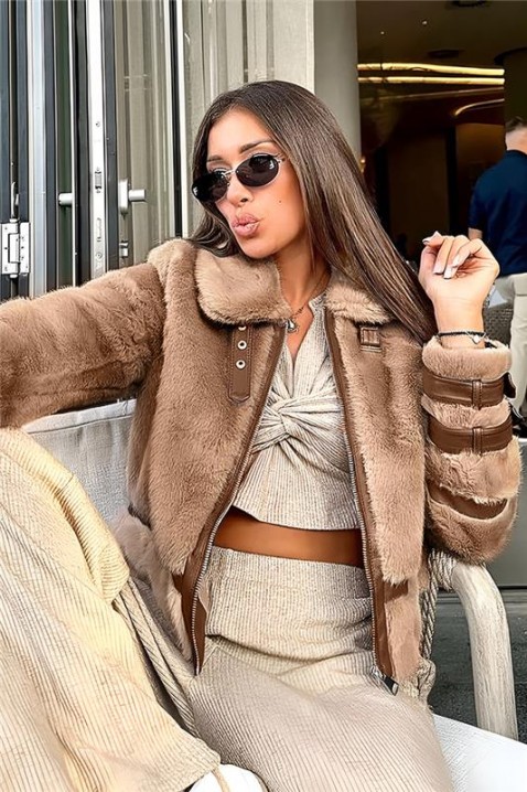 Jakna SPORTILFA, Boja: bež, IVET.HR - MODERNA ODJEĆA