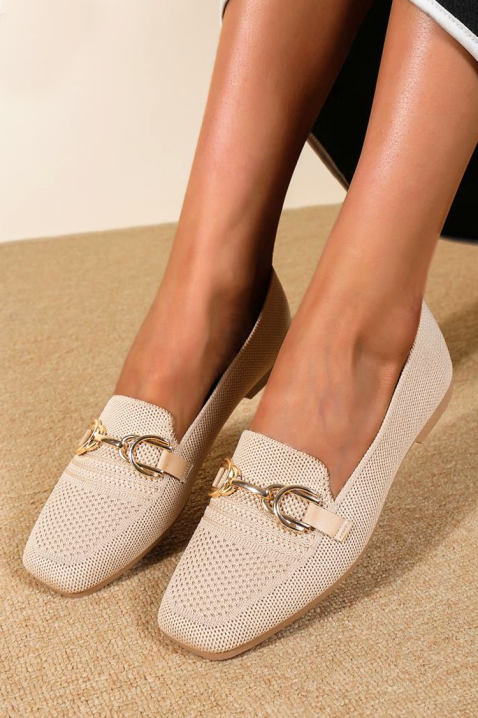 Ženske mokasine MILINITA BEIGE, Boja: bež, IVET.HR - MODERNA ODJEĆA