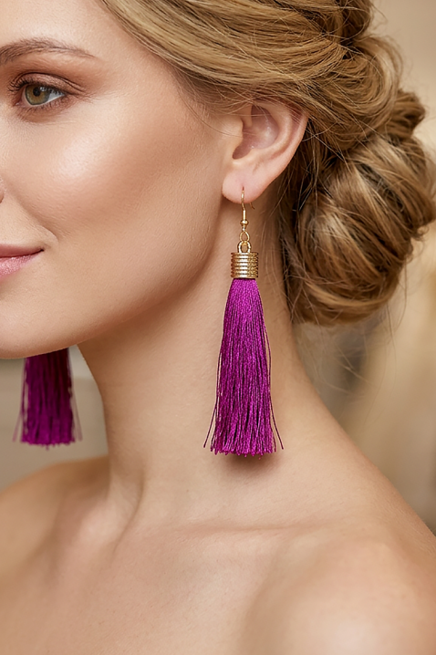 Naušnice LILANDINZA, Boja: ljubičasta, IVET.HR - MODERNA ODJEĆA