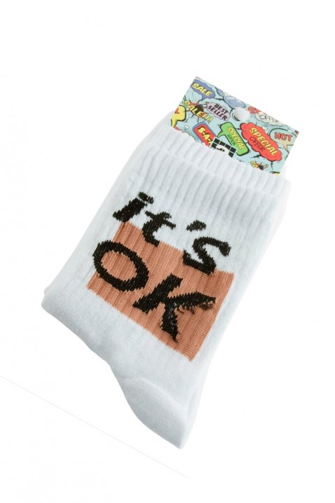 Čarape ELEXIA, Boja: bijela, IVET.HR - MODERNA ODJEĆA