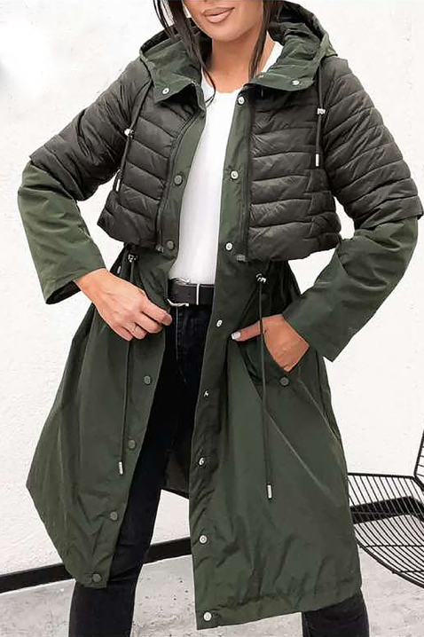 Jakna EMEFIDA KHAKI, Boja: kaki, IVET.HR - MODERNA ODJEĆA