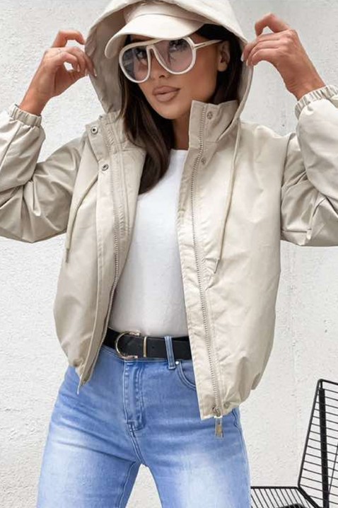 Jakna EMELITA ECRU, Boja: drap, IVET.HR - MODERNA ODJEĆA