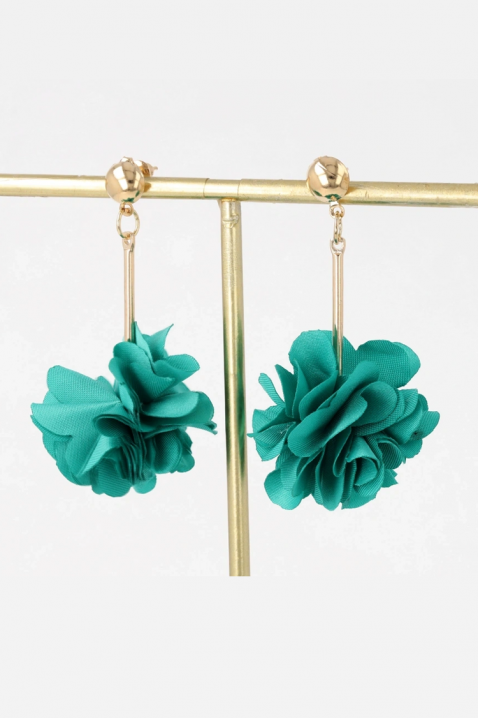 Naušnice KARALONZA GREEN, Boja: zelena, IVET.HR - MODERNA ODJEĆA