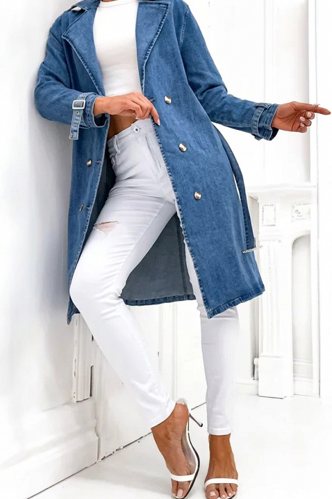 Traper kaput ALEXITA, Boja: plava, IVET.HR - MODERNA ODJEĆA