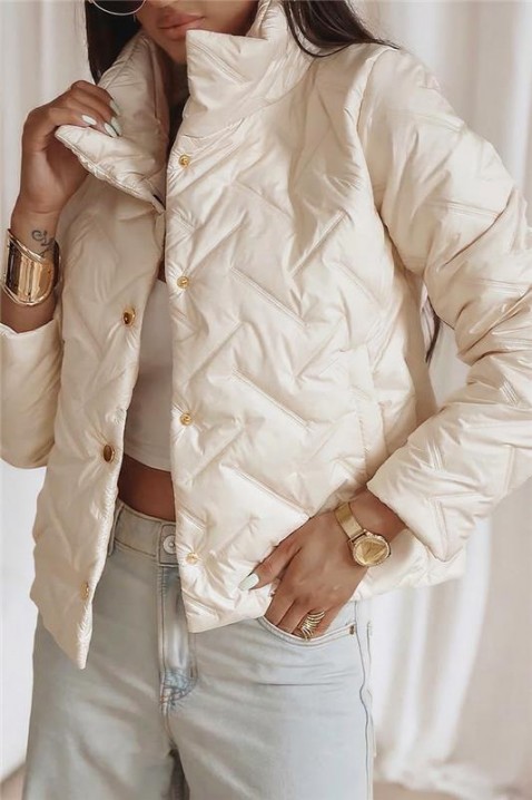 Jakna KRONELZA ECRU, Boja: drap, IVET.HR - MODERNA ODJEĆA