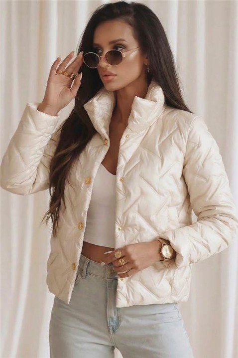 Jakna KRONELZA ECRU, Boja: drap, IVET.HR - MODERNA ODJEĆA