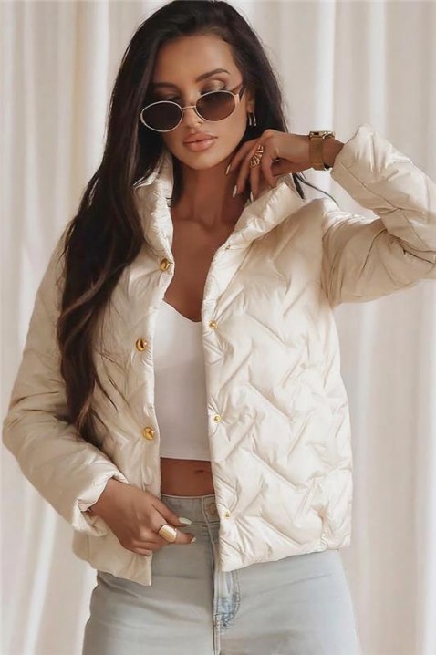 Jakna KRONELZA ECRU, Boja: drap, IVET.HR - MODERNA ODJEĆA