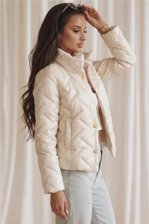 Jakna KRONELZA ECRU, Boja: drap, IVET.HR - MODERNA ODJEĆA