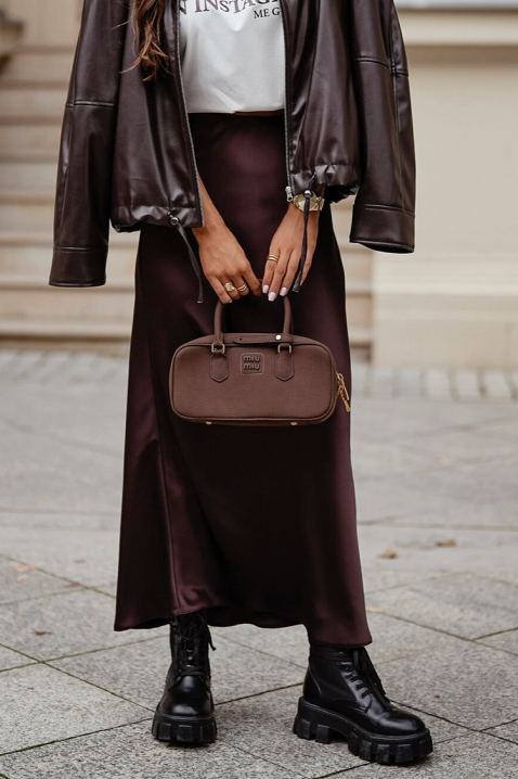 Suknja ADEMISA BROWN, Boja: smeđa, IVET.HR - MODERNA ODJEĆA