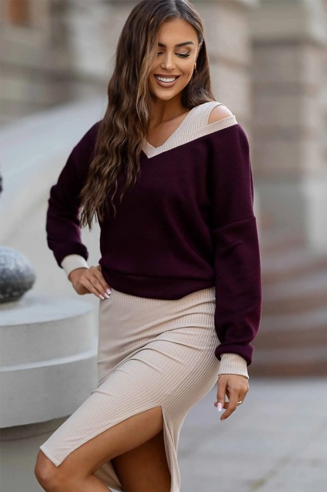 Komplet NORFELXA BORDO, Boja: bordo, IVET.HR - MODERNA ODJEĆA