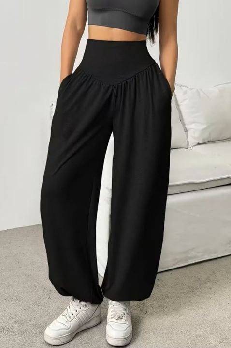 Hlače ZEVROLDA BLACK, Boja: crna, IVET.HR - MODERNA ODJEĆA