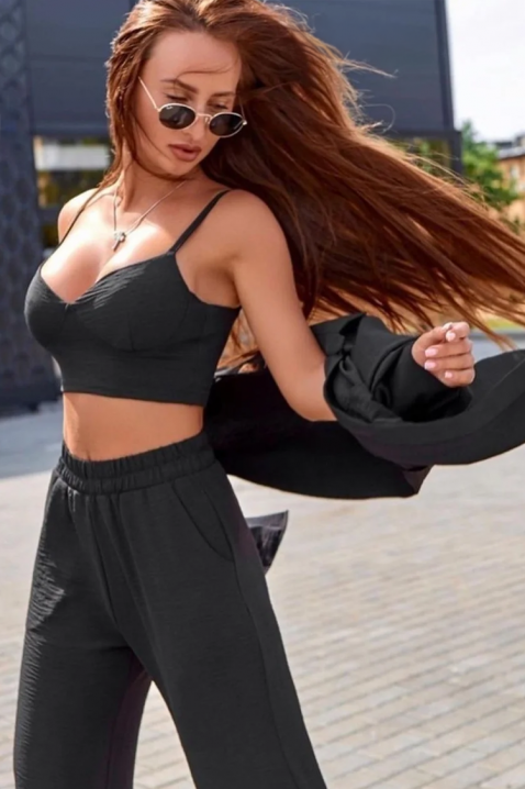 Komplet NIKODEMA BLACK, Boja: crna, IVET.HR - MODERNA ODJEĆA