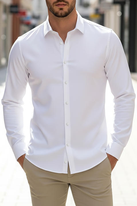 Muška košulja FERIZO WHITE, Boja: bijela, IVET.HR - MODERNA ODJEĆA