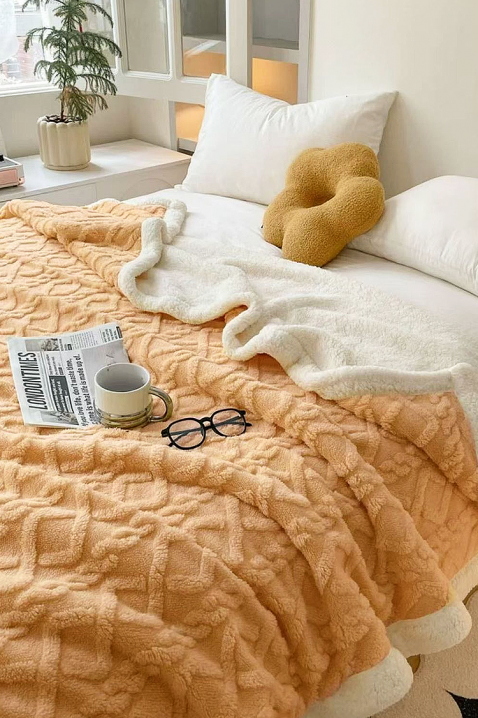 Prekrivač za krevet ERTIOLJA YELLOW 200х220 cm, Boja: žuta, IVET.HR - MODERNA ODJEĆA