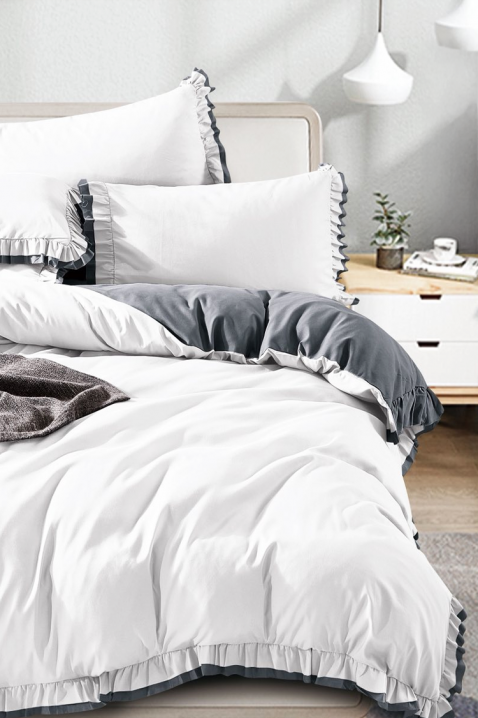 Komplet posteljine MELIOPA 200x220 cm pamuk - 3 dela, Boja: bijela, IVET.HR - MODERNA ODJEĆA