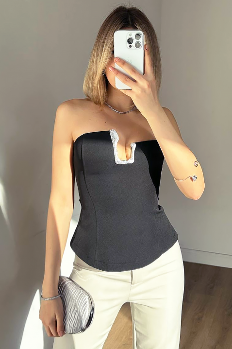 Top TRONZELA BLACK, Boja: crna, IVET.HR - MODERNA ODJEĆA