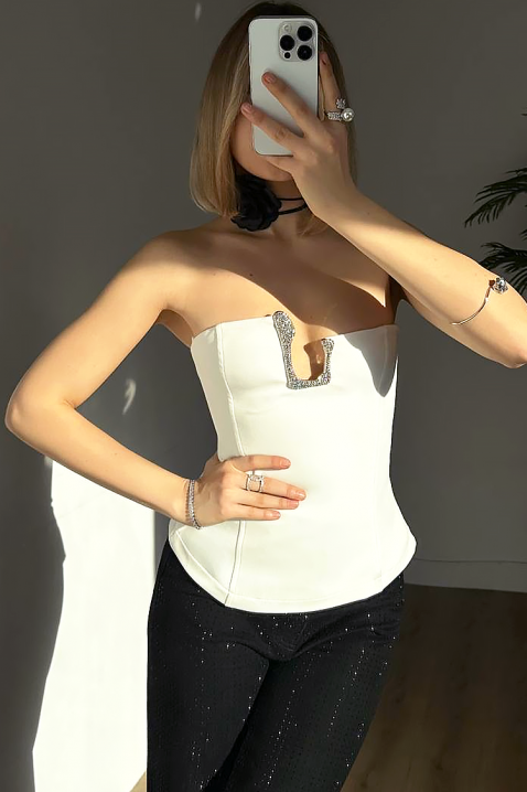 Top TRONZELA WHITE, Boja: bijela, IVET.HR - MODERNA ODJEĆA