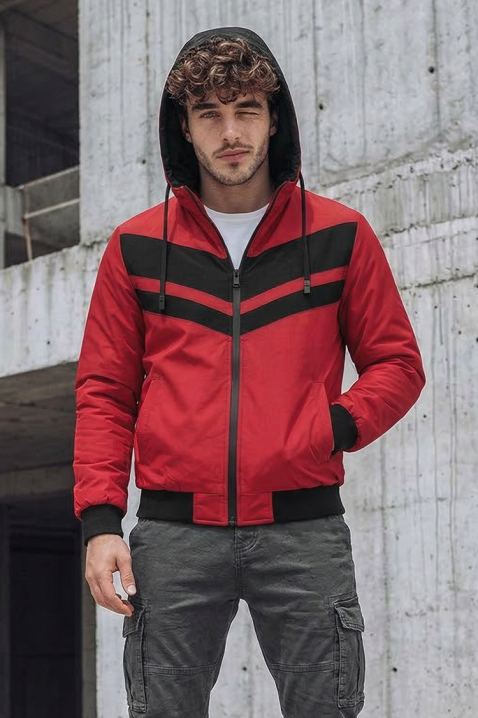 Muška jakna ELISIO RED, Boja: crvena, IVET.HR - MODERNA ODJEĆA