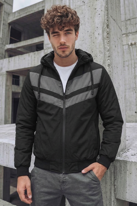 Muška jakna ELISIO BLACK, Boja: crna, IVET.HR - MODERNA ODJEĆA