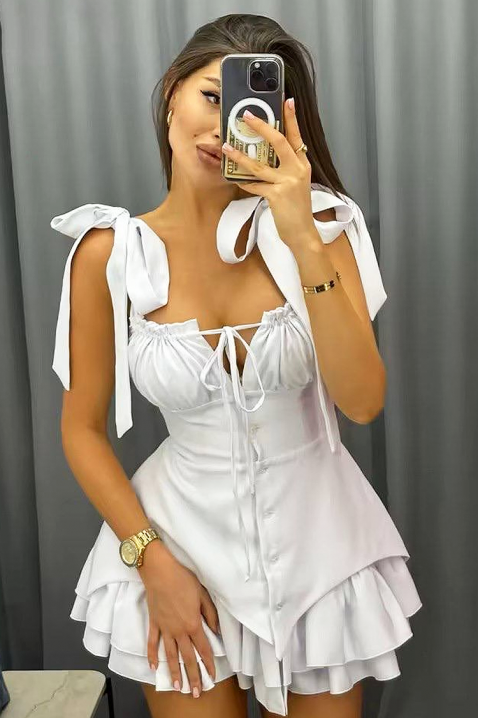 Haljina ZLAROLFA WHITE, Boja: bijela, IVET.HR - MODERNA ODJEĆA