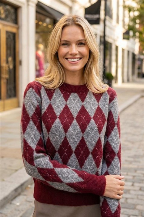 Džemper KELZORNA RED, Boja: crvena, IVET.HR - MODERNA ODJEĆA