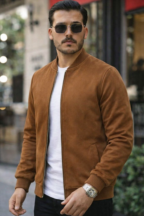 Muška jakna VALERIO BROWN, Boja: smeđa, IVET.HR - MODERNA ODJEĆA