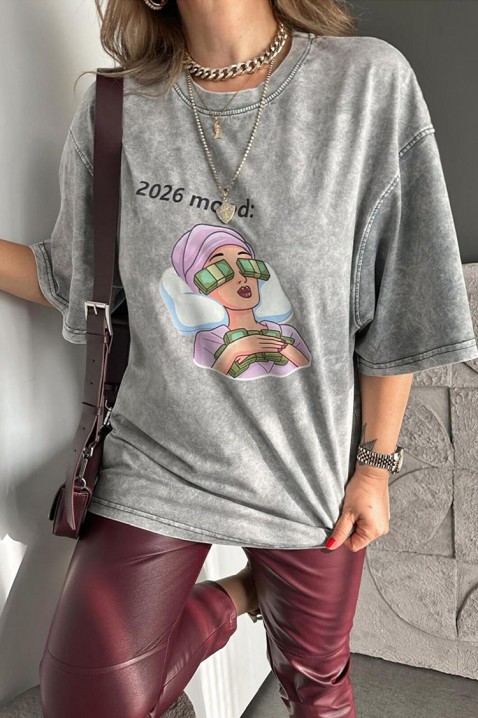 Majica OVELANZA GREY, Boja: siva, IVET.HR - MODERNA ODJEĆA