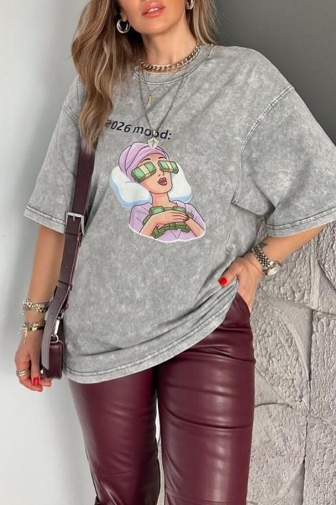 Majica OVELANZA GREY, Boja: siva, IVET.HR - MODERNA ODJEĆA